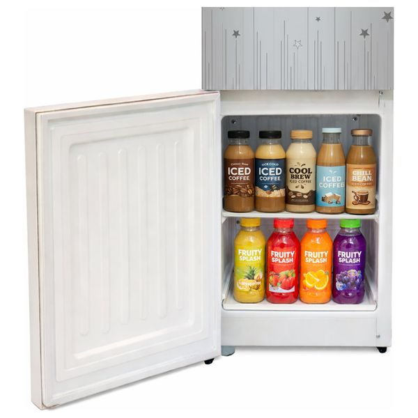  Shownic YT-R378SG - Water Dispenser With Refrigerator - Silver 