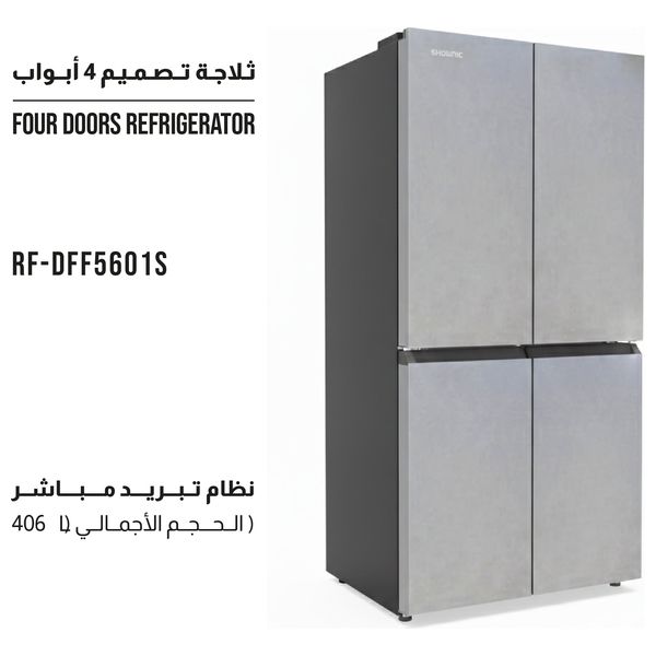  Shownic RF-DFF5601S - Four Doors Refrigerator - 14 ft - Glass 