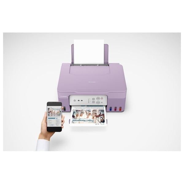  Canon PIXMA G3430 All-in-One Ink Tank Printer - Print Resolution 4800 x 1200 dpi - Wi-Fi Connectivity - Purple 