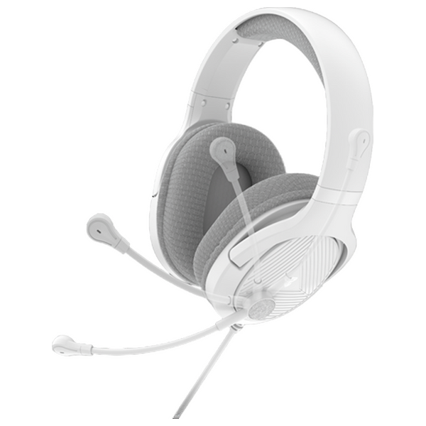  Fantech MH88 Headphone Over Ear - Wired with Noise-Canceling Microphone - White 