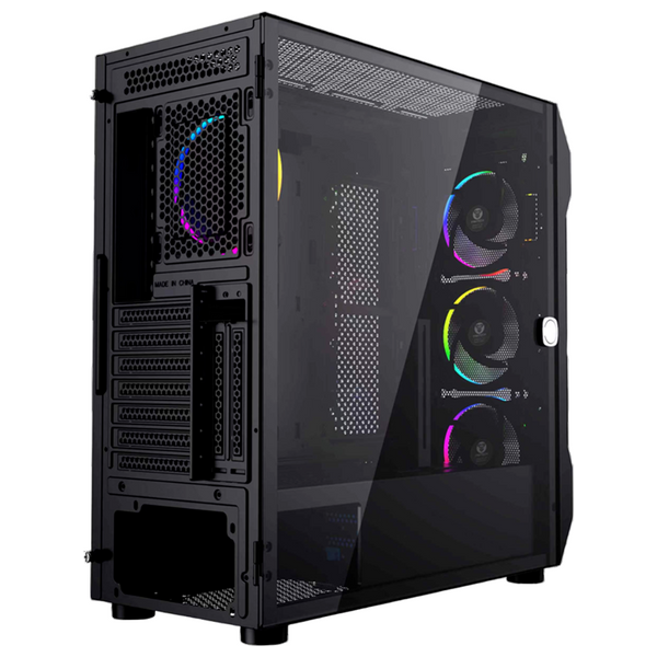 كيس كمبيوتر فانتيك - full tower CG81 - اضاءة RGB - اسود
