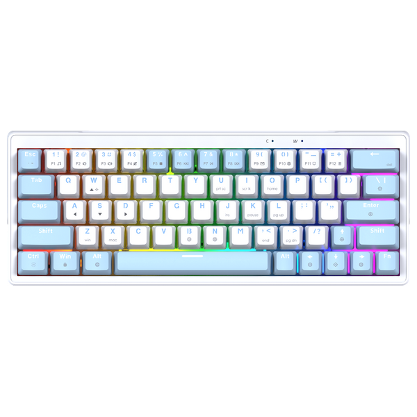  Fantech MK611 - Wired Keyboard - RGB  White 