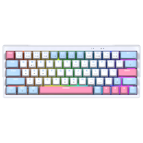  Fantech MK611 - Wired Keyboard - RGB  White 