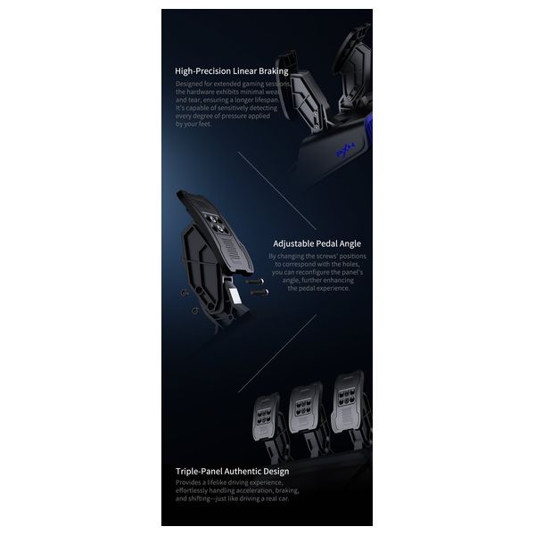  عجلة قيادة بي ان اكس - محرك مزدوج 3.2Nm - دواسات Hall Magnetic - ناقل حركة - متوافق مع الحاسوب واكس بوكس و بلي ستيشن4 - V99 