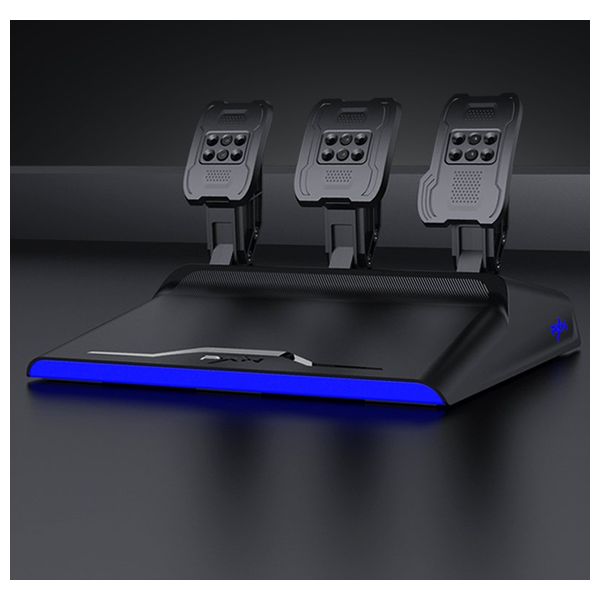  عجلة قيادة بي ان اكس - محرك مزدوج 3.2Nm - دواسات Hall Magnetic - ناقل حركة - متوافق مع الحاسوب واكس بوكس و بلي ستيشن4 - V99 