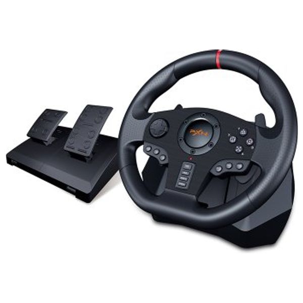  عجلة قيادة سباق بي اكس ان V900  - مع دواسات  -  اسود 