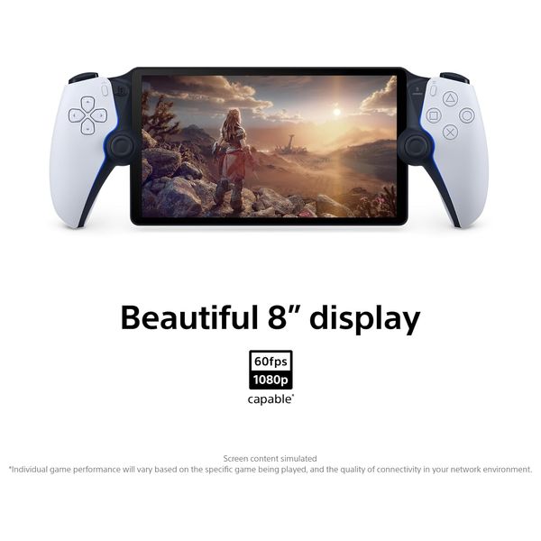  سوني PS Portal جهاز ألعاب محمول - شاشة لمس IPS 8-انج ، 60 هرتز - واي فاي - أبيض 