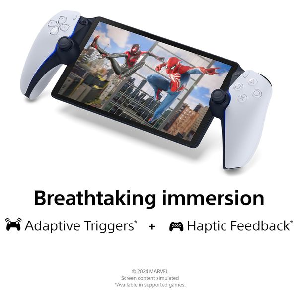  سوني PS Portal جهاز ألعاب محمول - شاشة لمس IPS 8-انج ، 60 هرتز - واي فاي - أبيض 