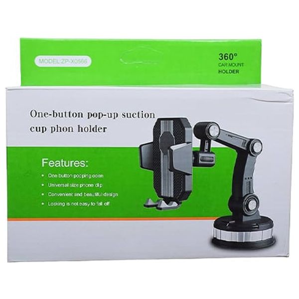  24 ZPX0566 - Car Phone Holder - Black 