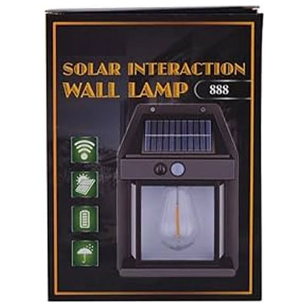  24 SOL-LAMP-888 - Outdoor Wall Lantern - Black 