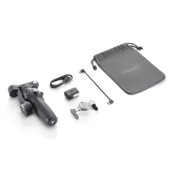 حامل موبايل دي جي ئاي - Osmo-Mobile-7P - بطارية تعمل لمدة 10 ساعات - اسود