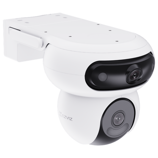  كاميرا مراقبة خارجية كهربائية ايزفيزCS-H90 - دوارة بعدستين متحركتين بدقة 4MP - ابيض 