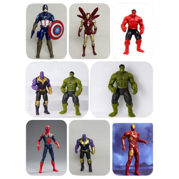 مجسمات شخصيات خارقة مفصلية للأطفال مع إضاءة بدون ماركة - قطعة واحدة