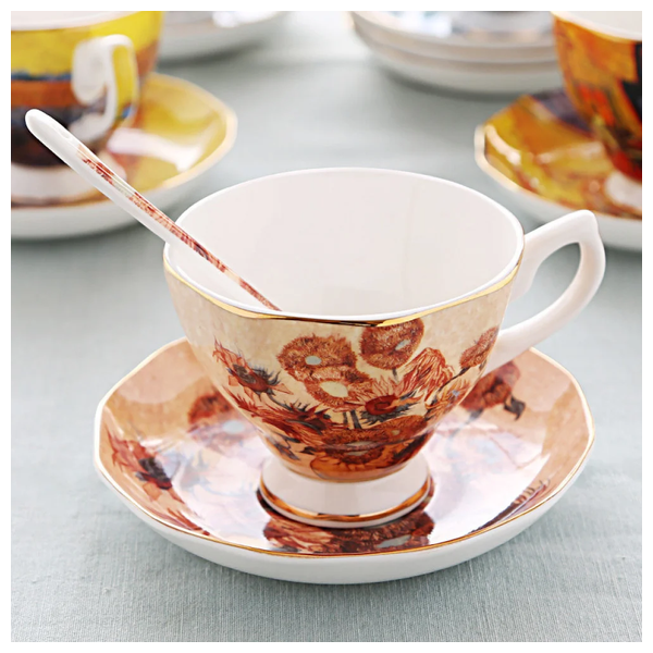  Sunflower Ceramic Cup item soecificatio -Light Orange 