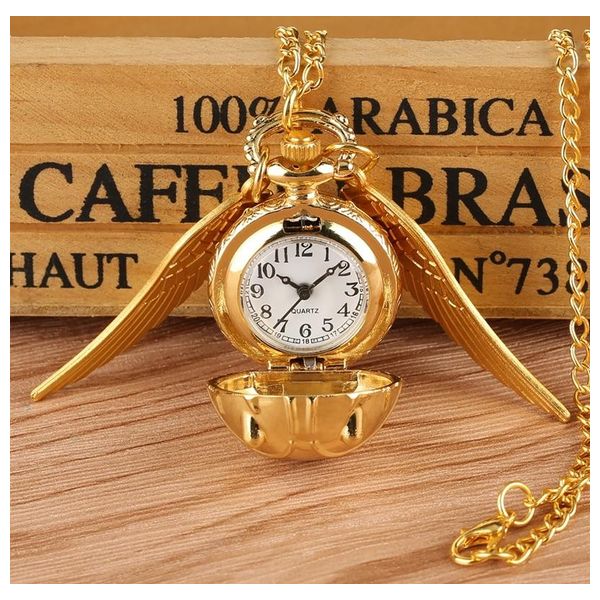  WingedTime Snitch Ball Pocket Watch Gold 