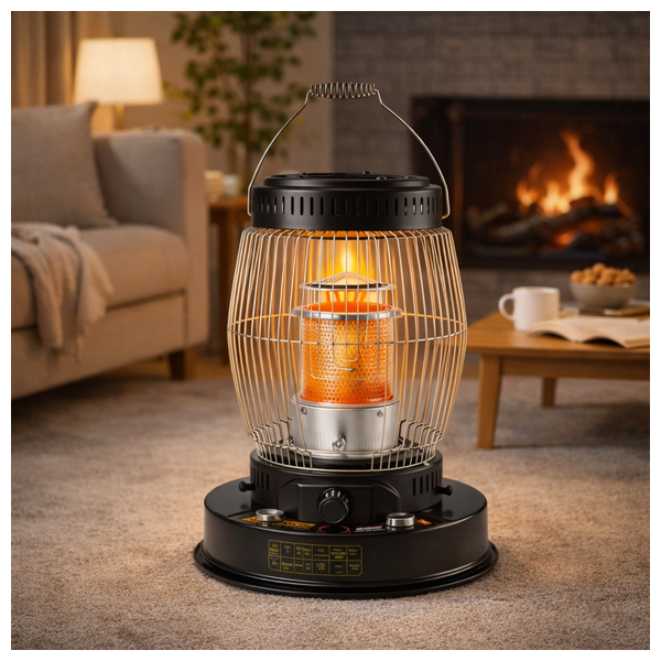 Falcon FC-4400 - Kerosene Heater with Safety Switch - Outer protective grille - Black 