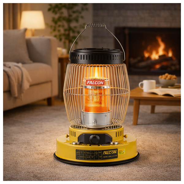  Falcon FC-4400 - Kerosene Heater with Safety Switch - Outer protective grille - Yellow 