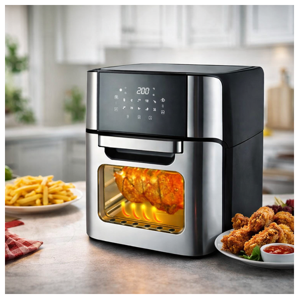  Silver Claas Air Fryer Oven - 10-in-1 multifunctional cooking - High power 2500W for faster cooking - Silver 