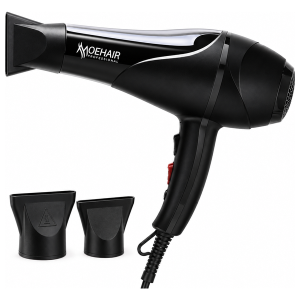  Moehair MO-7166 - Hair Dryer - 4800W - Hot Air & Cool Shot - Black 