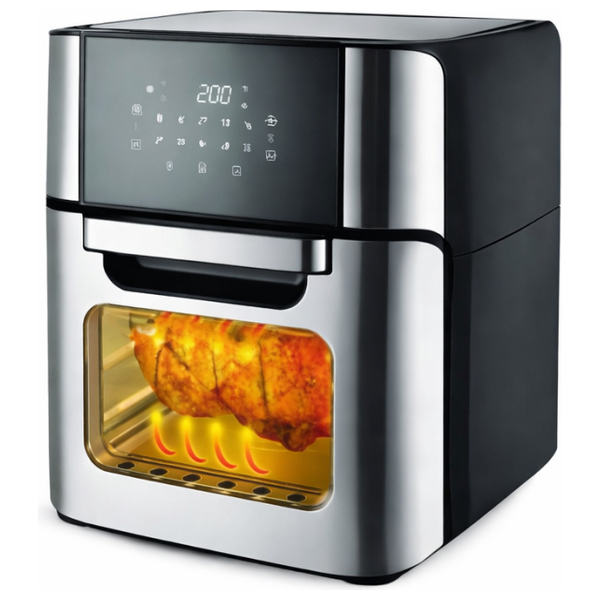  قلاية هوائية سلفر كلاس - 10 وظائف طهي متعددة - طاقة عالية 2500 واط لطهي أسرع - سلفر 