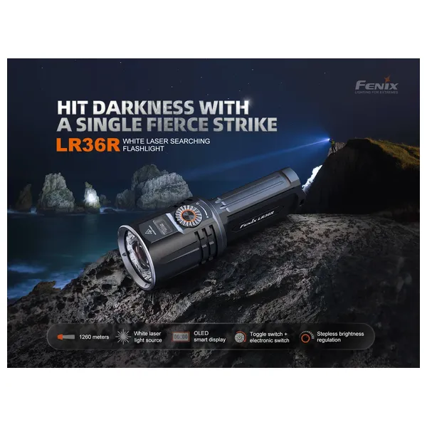  Fenix light LR36R - Flashlight - Black 