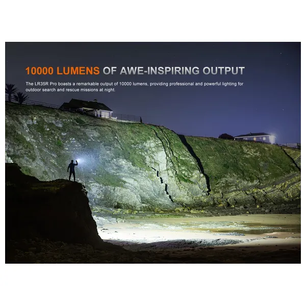  مصباح يدوي فينكس لايت - LR35R Pro - اسود 