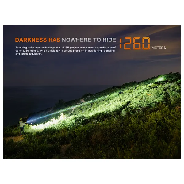  Fenix light LR36R - Flashlight - Black 