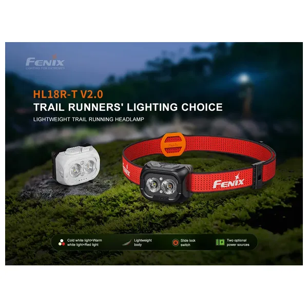  Fenix light HL18R - Rechargeable Headlamp - Red 