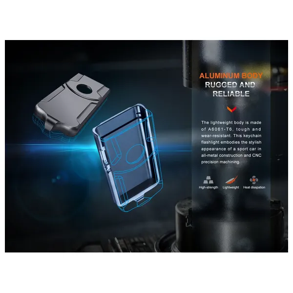  Fenix light E03R v2 - Flashlight - Blue 