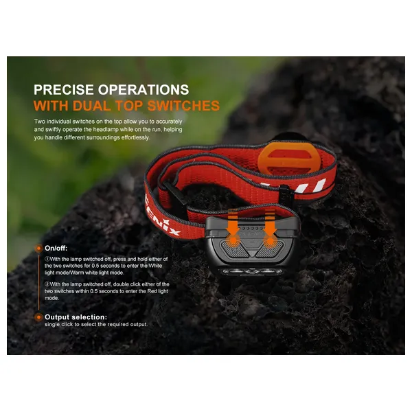  Fenix light HL18R - Rechargeable Headlamp - Red 