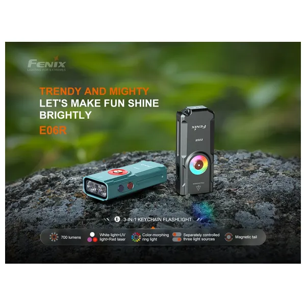  Fenix light E06R - Flashlight - Grey 