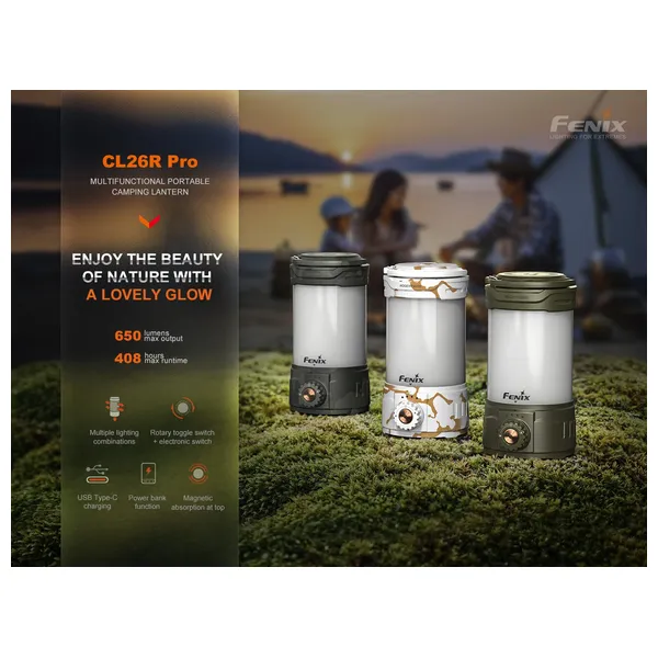  Fenix Light CL26R Pro - Camping Lantern - Grey 