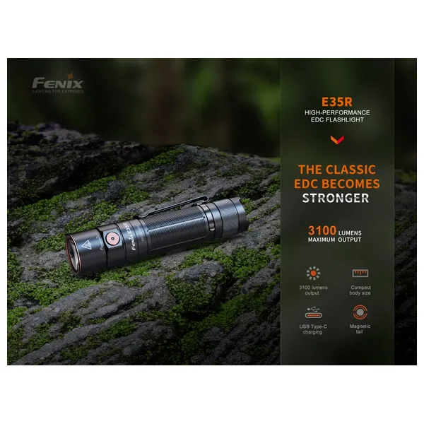  Fenix light E35R - Flashlight - Black 