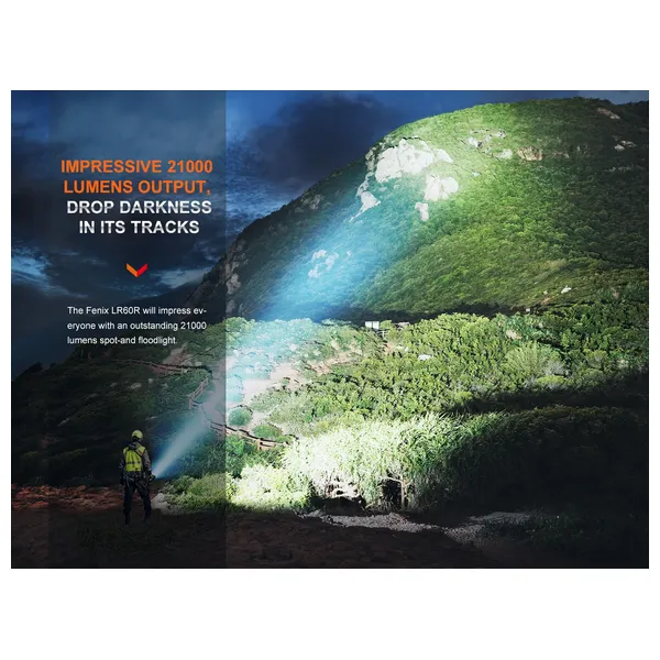  Fenix light LR60R - Flashlight - Black 