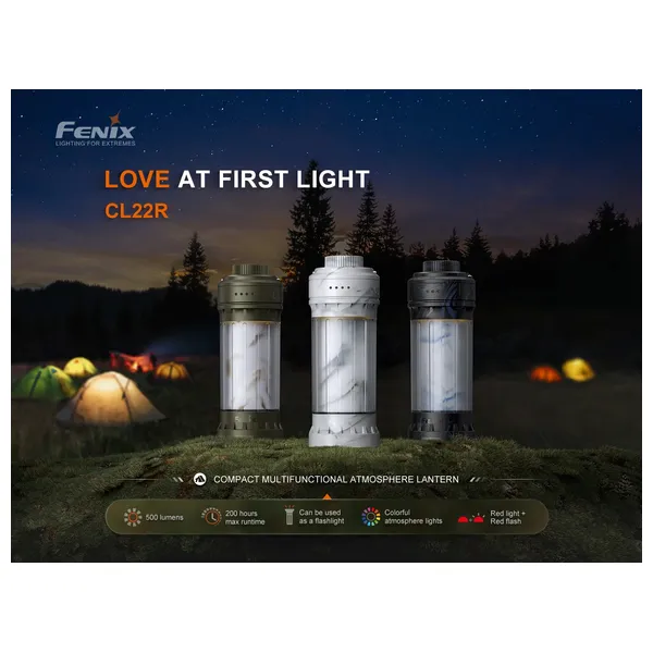  Fenix light CL22R - Camping Lantern - Black 