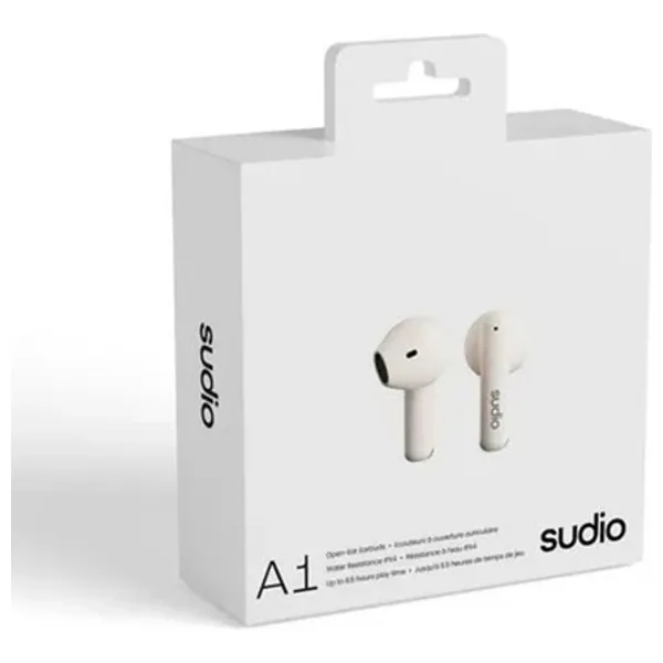  سماعة بلوتوث داخل الأذن سوديو A1 - لاسلكية TWS - مقاومة الماء IPX4 - أبيض 
