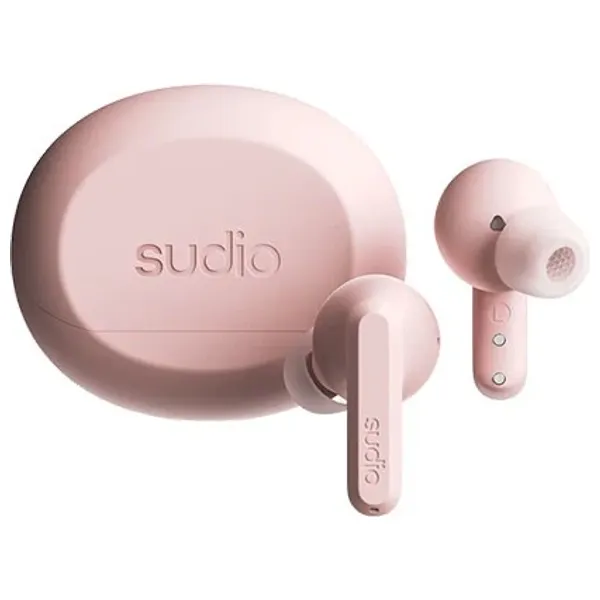 Sudio A3 PRO In-Ear Bluetooth Headphones - Active Noise Cancellation ANC - IPX4 Water Resistance - Pink 