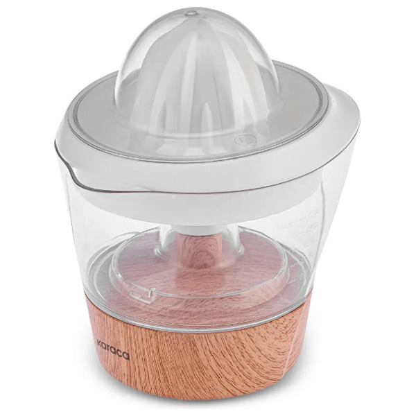 عصارة حمضيات خشبية منقوشة كاراكا - 40 واط - خشب