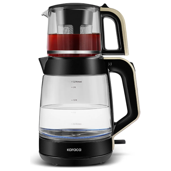  صانعة شاي كاراكا - 3.1 لتر - كريمي 
