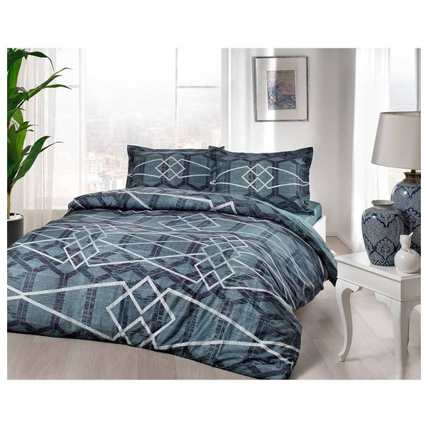  رافدان تاج طقم لحاف مزدوج 260×240 سم - 4 قطع - اخضر 