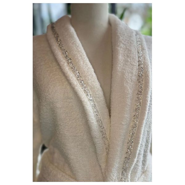  ايلارت مجموعة مناشف وروب حمام مزدوج - 6 قطع - ابيض 