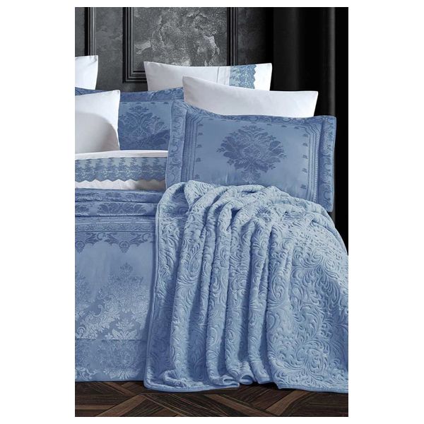  ايلارت طقم لحاف مزدوج 260 × 240 سم - 10 قطعة - ازرق 