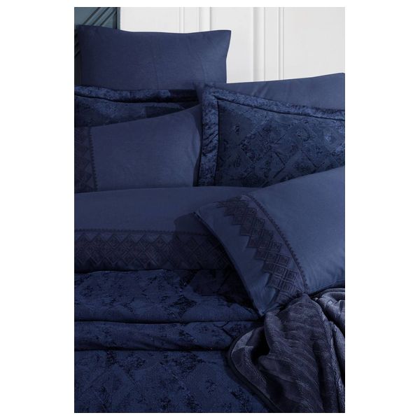  ايلارت طقم لحاف مزدوج 260×240 سم - 10 قطع - ازرق 