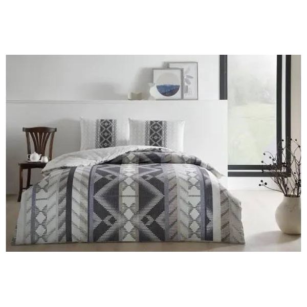  تاج طقم لحاف مزدوج 100×200 سم - 3 قطع - ابيض 