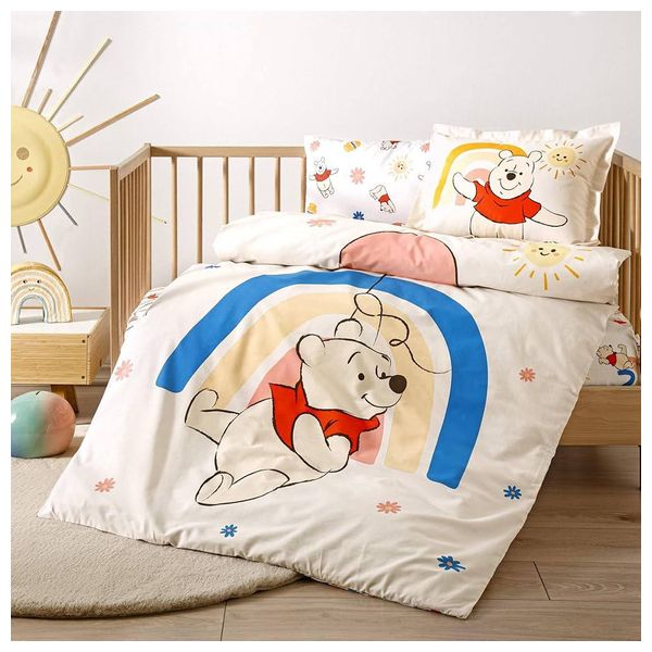  Taj Baby Bedspread Set, 120×180cm - 4 Piece - Yellow 