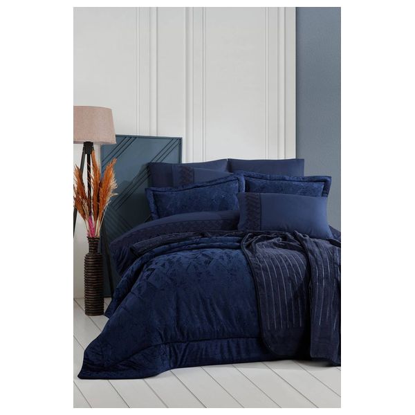  ايلارت طقم لحاف مزدوج 260×240 سم - 10 قطع - ازرق 