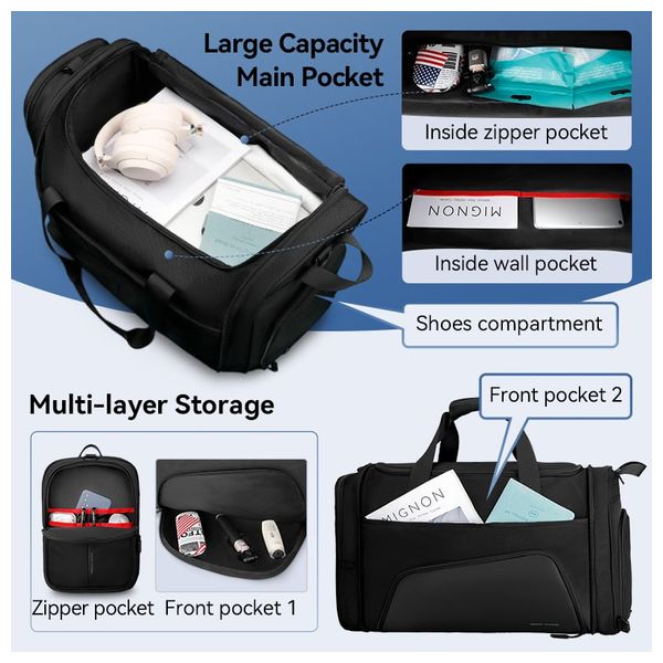  حقيبة سفر مارك ريبان باجز - اسود 