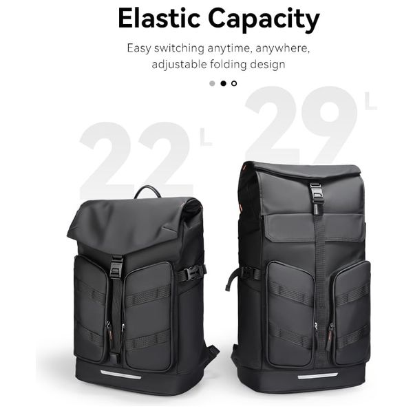  حقيبة ظهر لابتوب مارك ريبان باجز - اسود 