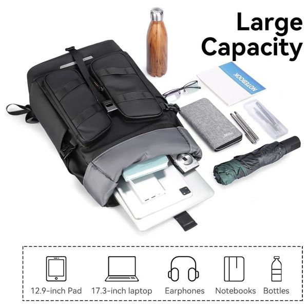  حقيبة ظهر لابتوب مارك ريبان باجز - اسود 