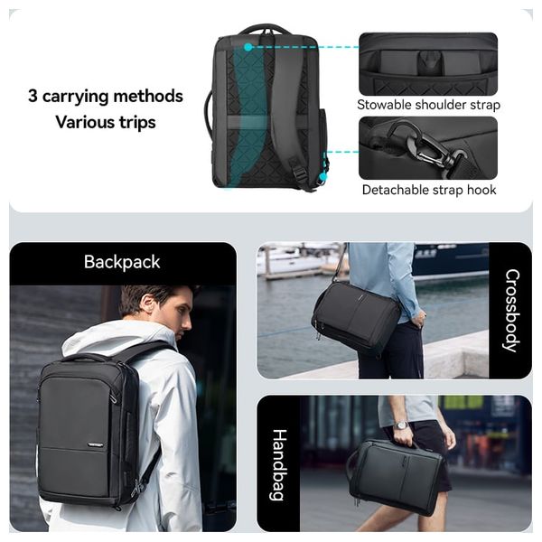  حقيبة ظهر لابتوب مارك ريبان باجز - اسود 